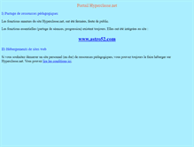 Tablet Screenshot of hyperclasse.net